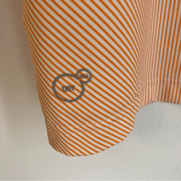 Puma Men’s golf polo striped orange and white dry cell technology size large GUC - Picture 8 of 8